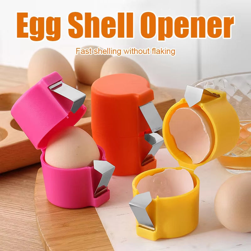 Egg Shell Opener Portable Egg Opener Kitchen Handheld Egg Shell Crusher Household Press Egg Shell Separator