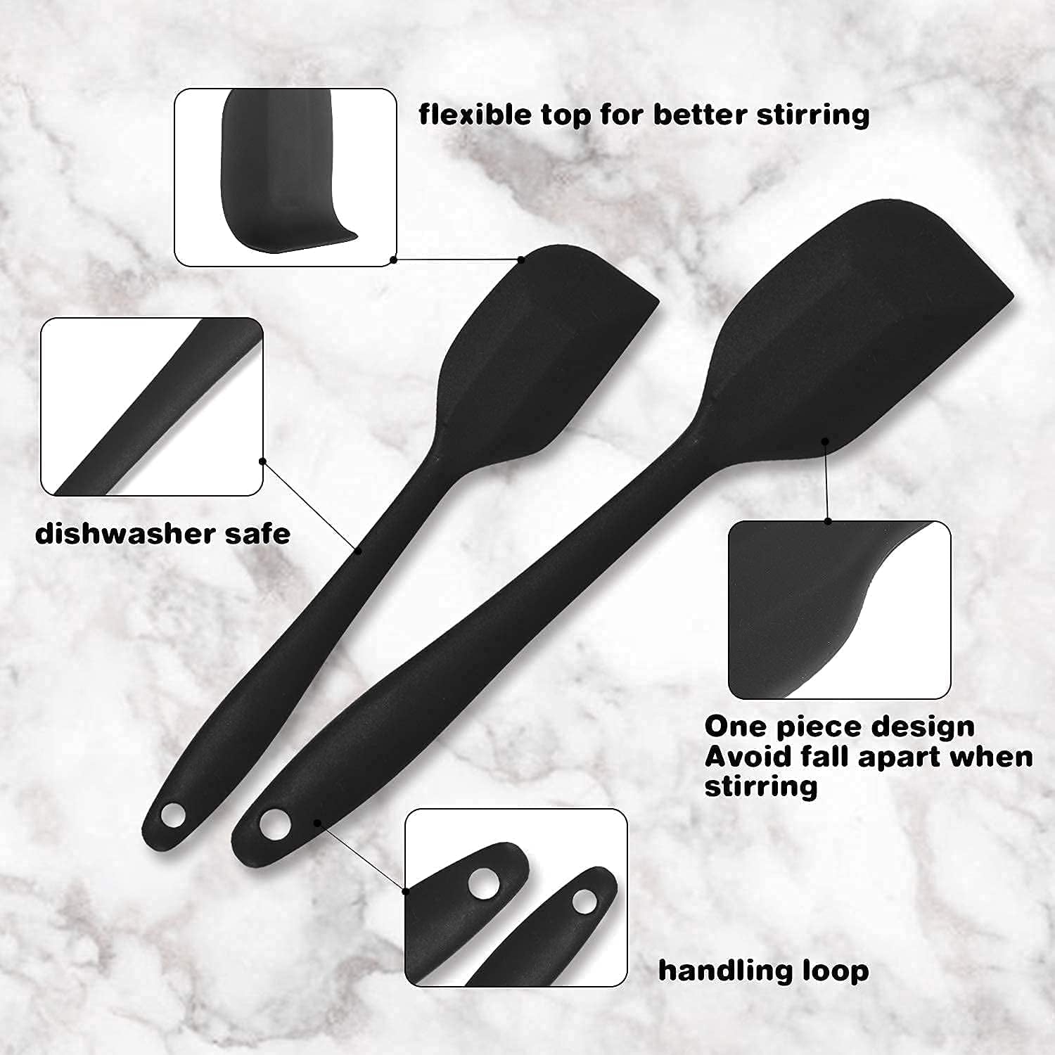 ,Kithcen Utensil Set 42 Cooking Utensils Set Nylon and Stainless Steel Utensils Set Kitchen Tool Set,Baking Set Kitchen Set Spatula Set Kitchen Gadgets Kitchen Tools Kitchen Accessories Black